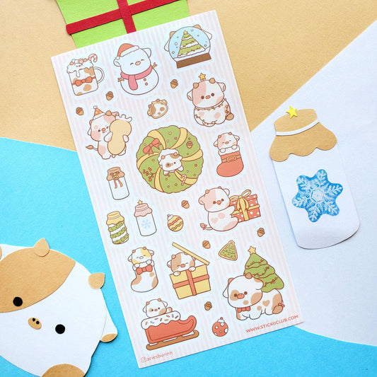 Merry Cowmas | Sticker Sheet