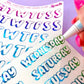 Clear Foiled 3D Weekday | Sticker Sheet