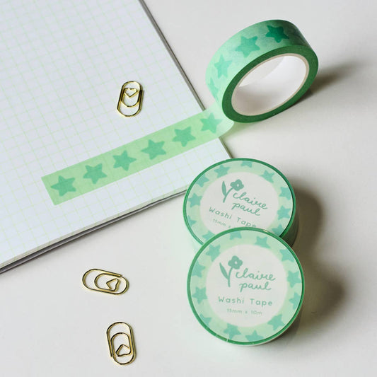 Green Stars | Washi