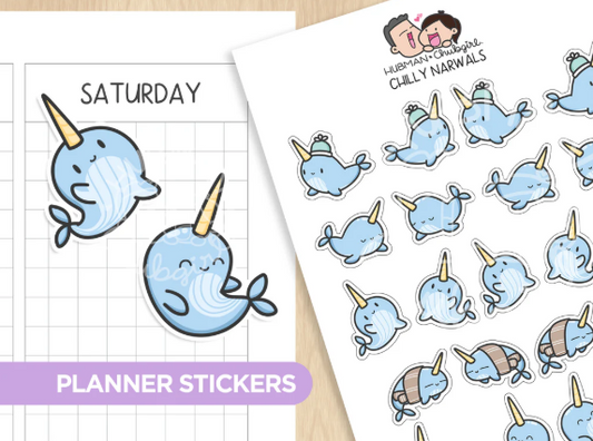 Chilly Narwhals | Sticker Sheet