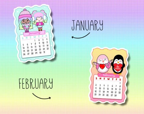 2025 Calendar | Die Cut Stickers