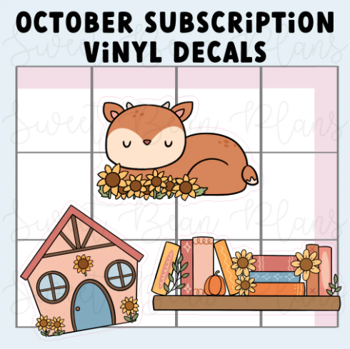 *PRESALE* Sweet Bean Plans | OCTOBER 2025 WASHI & STICKER Subscription