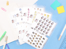 Hubman and Chubgirl - Small Storage Pockets - Planner Stickers 4 pockets (set of 5)