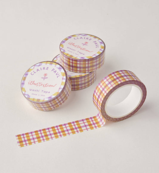 Pastel Gingham | Washi