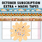 Sweet Bean Plans | OCTOBER 2025 WASHI & STICKER Subscription
