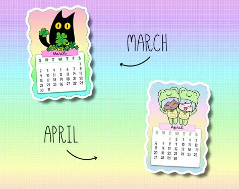 2025 Calendar | Die Cut Stickers