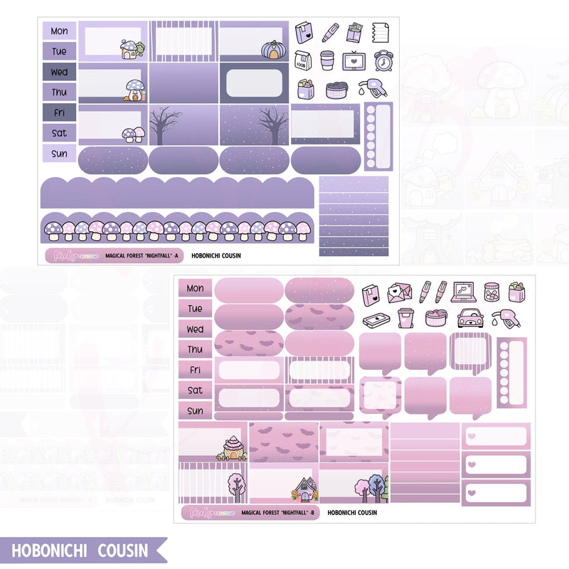 Krels Creations - Magic Forest | October 2025 STICKERS & WASHI Subscription