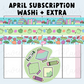 Sweet Bean Plans | APRIL 2026 WASHI & STICKER Subscription