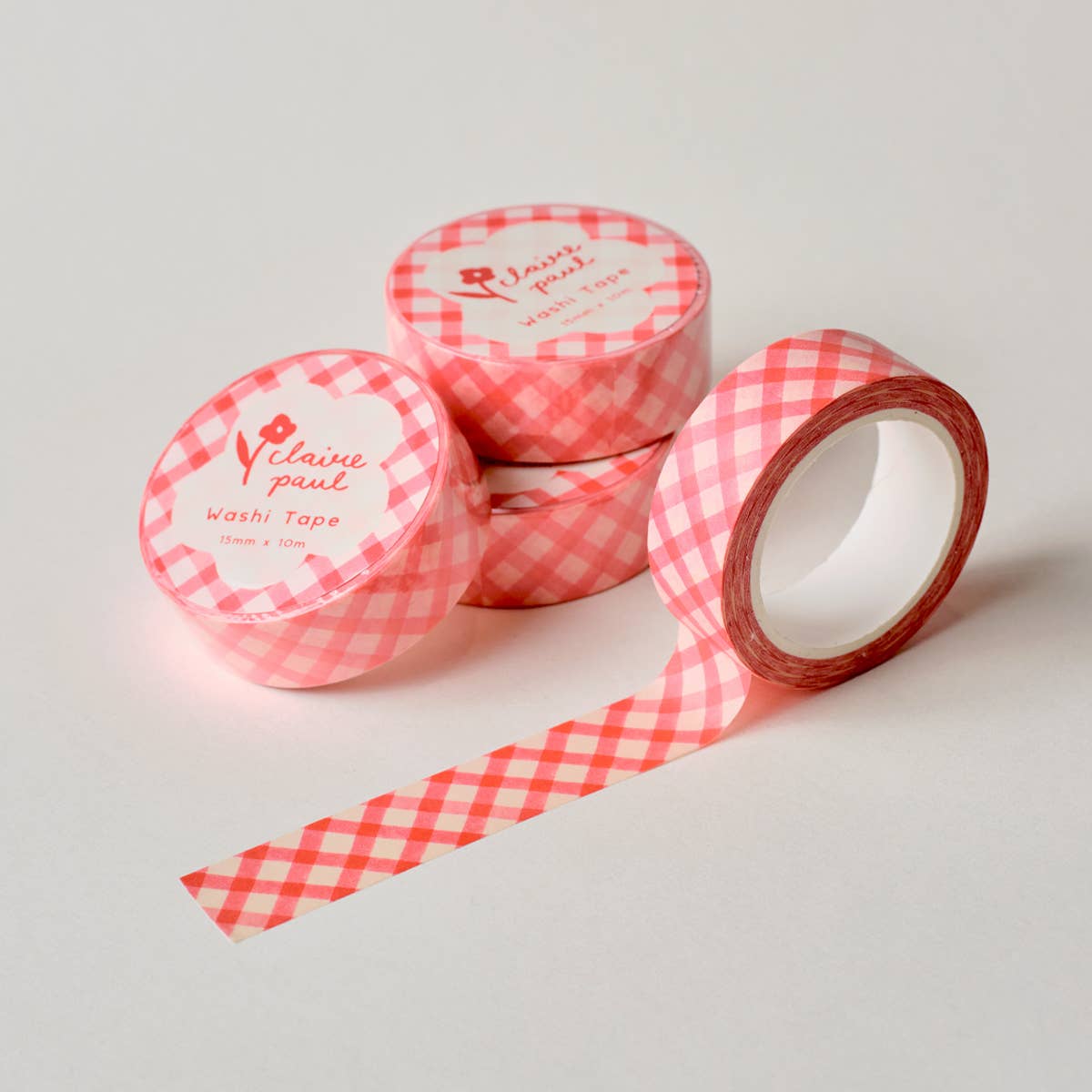Red Gingham | Washi