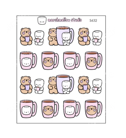 A Cuppa With Friends | Sticker Sheet