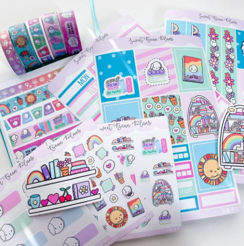 *PREORDER* Sweet Bean Plans | December 2024 WASHI & STICKER Subscription