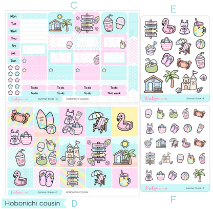 *PRESALE* Krels Creations - Summer Break | June 2026 STICKERS & WASHI Subscription