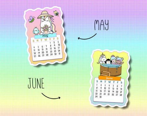 2025 Calendar | Die Cut Stickers