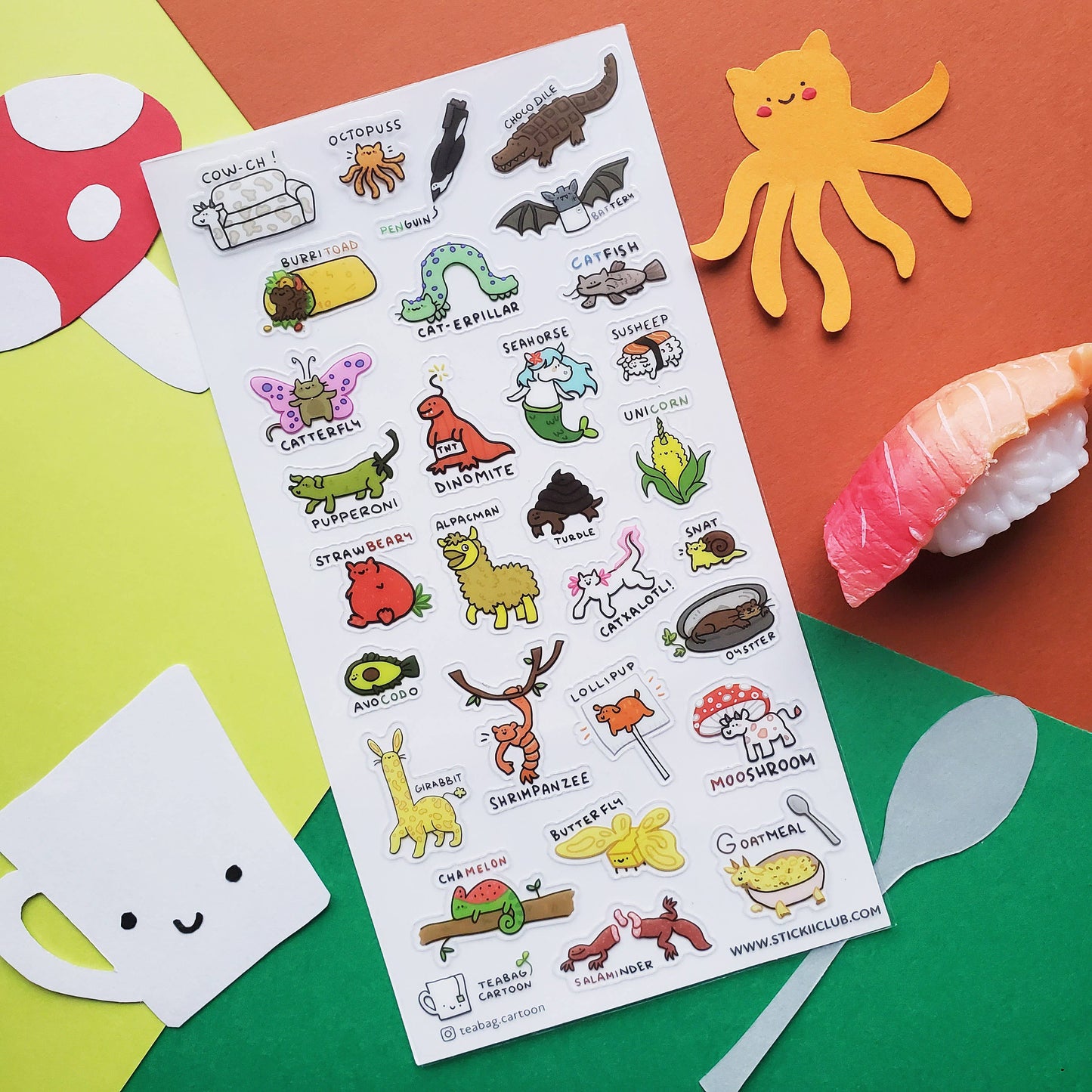 Strawbeary Lollipup | Sticker Sheet