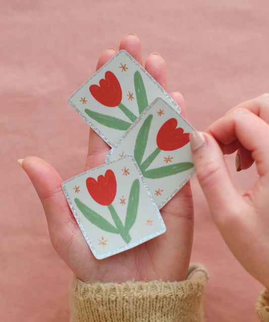 Tulip | Holographic Sticker