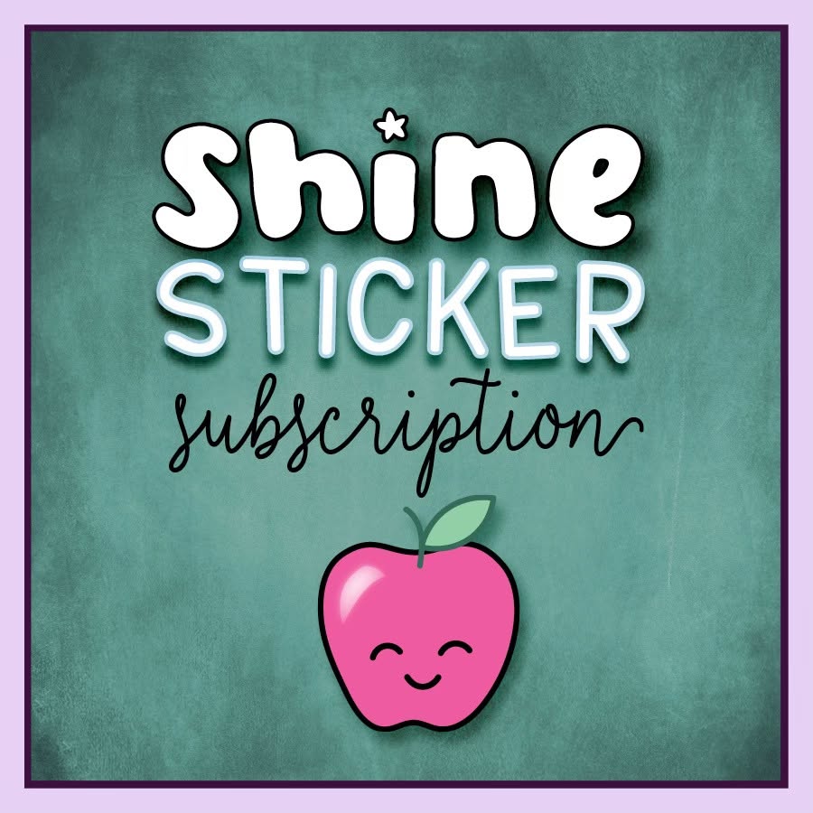 *PRESALE* Shine Sticker Studio - Back To School | July 2026 Subscription