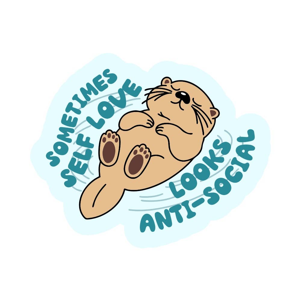 Sometimes Self Love Looks Vinyl Sticker