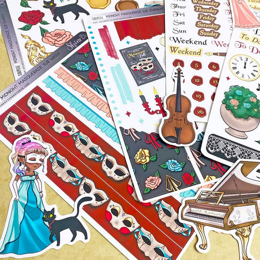 *PRESALE* Shine Sticker Studio - Midnight Masquerade | September 2026 Subscription