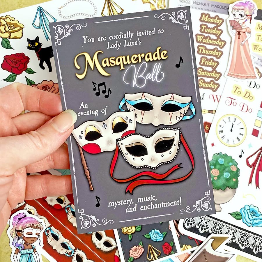 *PRESALE* Shine Sticker Studio - Midnight Masquerade | September 2026 Subscription