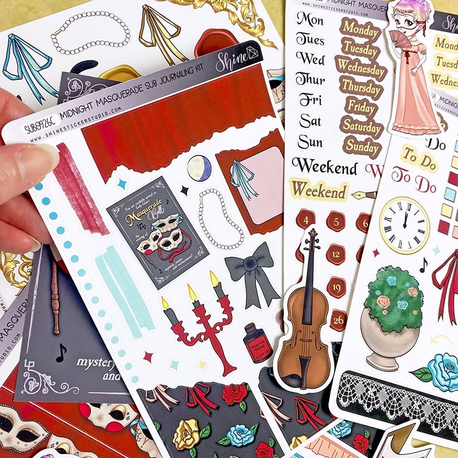 *PRESALE* Shine Sticker Studio - Midnight Masquerade | September 2026 Subscription