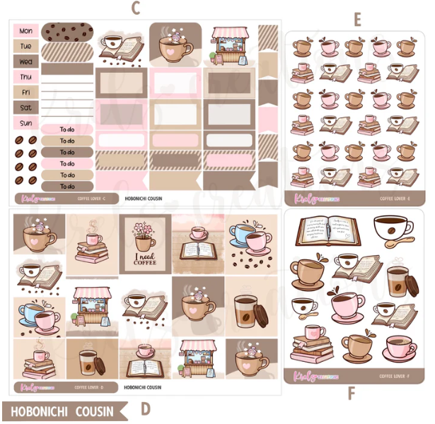 Krels Creations - Coffee Lover | January 2026 STICKERS & WASHI Subscription