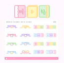 Wonton of Stationery - Days of the Week | Sticker Sheet