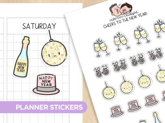Cheers to the New Year | Sticker Sheet