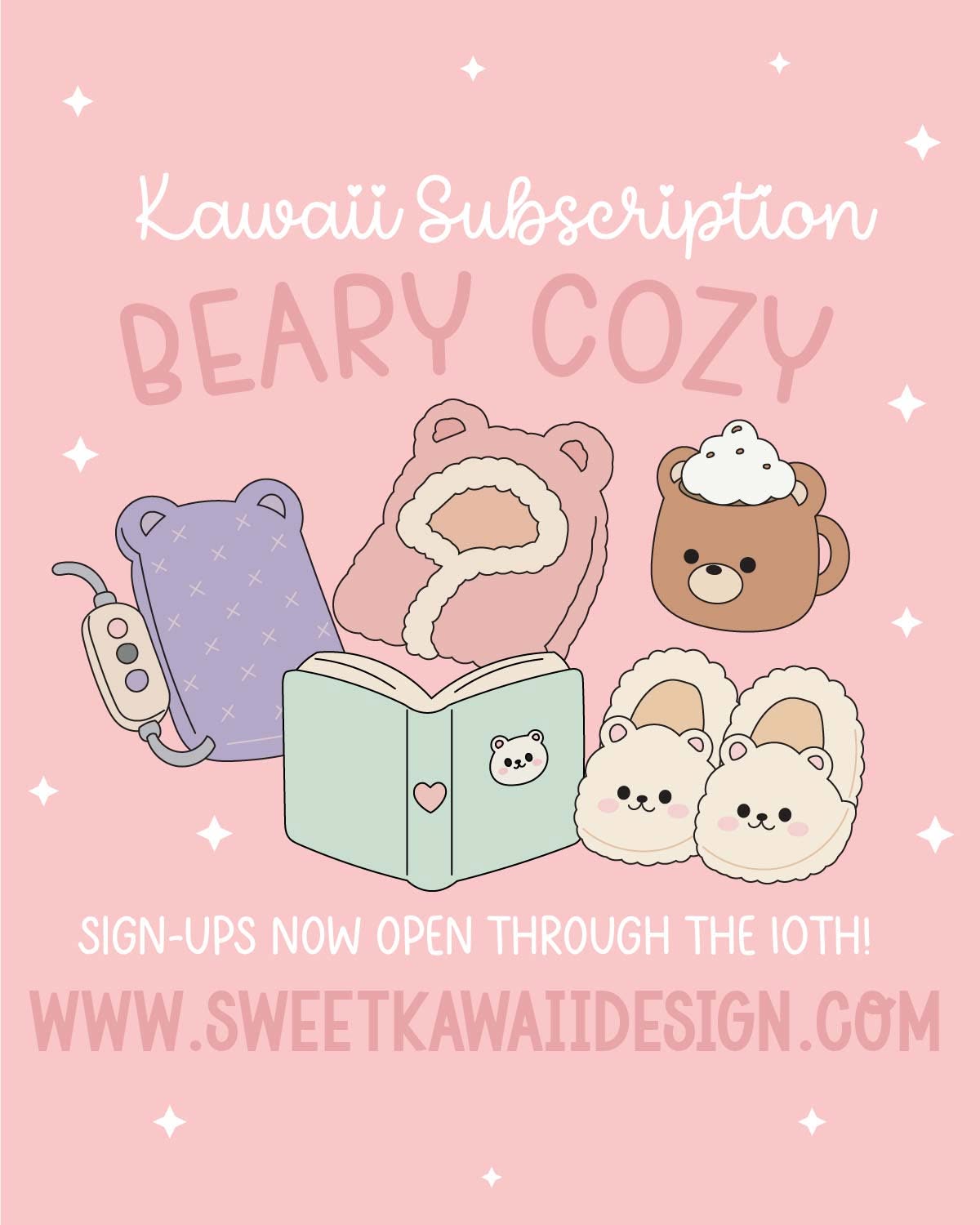 *PRESALE* Sweet Kawaii Designs - Beary Cozy | October 2026 Kawaii Kit Subscription
