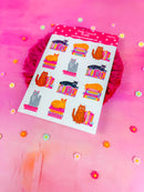 Bookish Kitties | Sticker Sheet