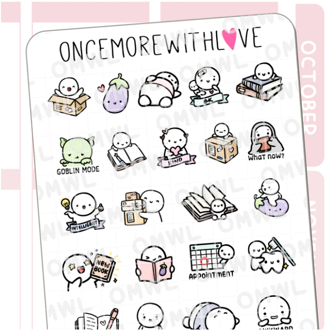 Eight Year Anniversary Favourites | Sticker Sheet