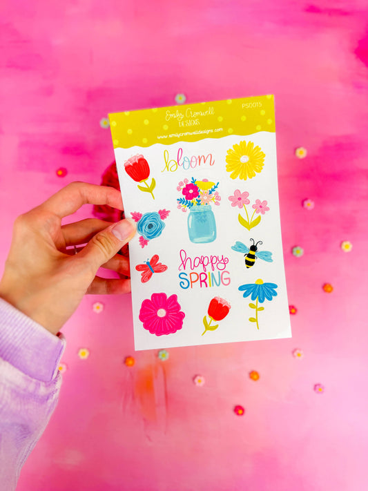 Spring Blooms | Sticker Sheet