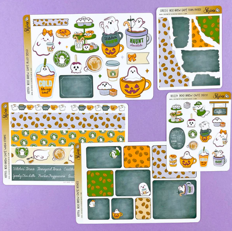 Shine Sticker Studio - Boo Brew Cafe | September 2025 Subscription