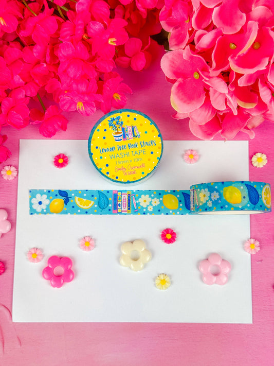 Lemon Tree Book Stacks | Washi