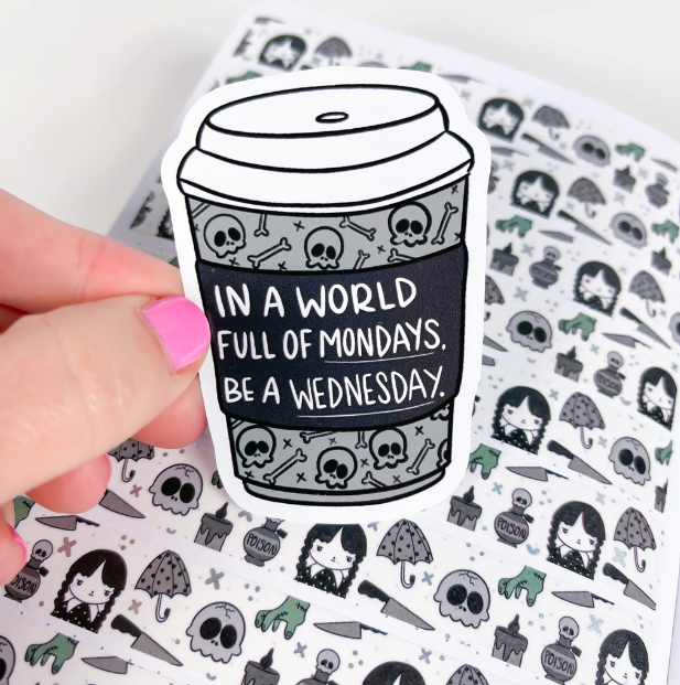 Be a Wednesday Coffee | Vinyl Sticker