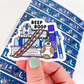 Beep Book Stack | Vinyl Sticker