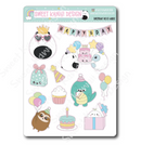 Kawaii Birthday Deco | Large Sticker Sheet