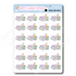 Kawaii Books and Pencils | Sticker Sheet