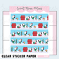 Xmas Peanut | CLEAR Washi Strip Sticker Sheet
