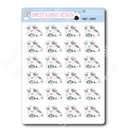 Kawaii Daisy - Coffee | Sticker Sheet