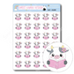 Kawaii Daisy - Reading | Sticker Sheet