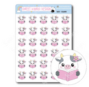 Kawaii Daisy - Reading | Sticker Sheet