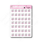 Kawaii Daisy - Reading | Sticker Sheet