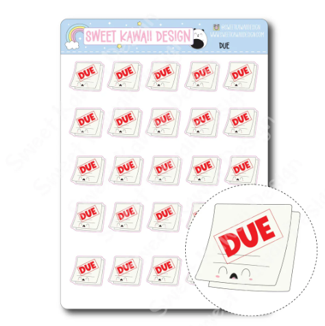 Kawaii Due | Sticker Sheet