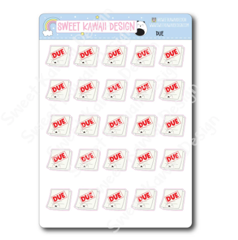 Kawaii Due | Sticker Sheet