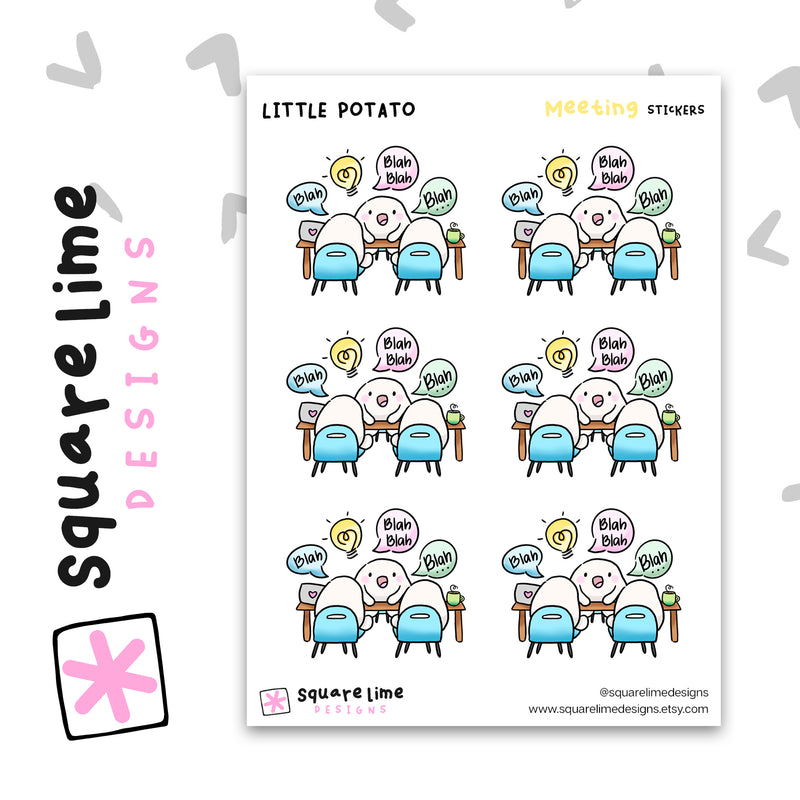 Little Potato - Meeting | Sticker Sheet