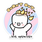 Burn't Out But Optimistic | Sticker Flake