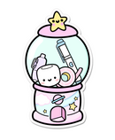 Cocoa Gumball Machine | Sticker Flake