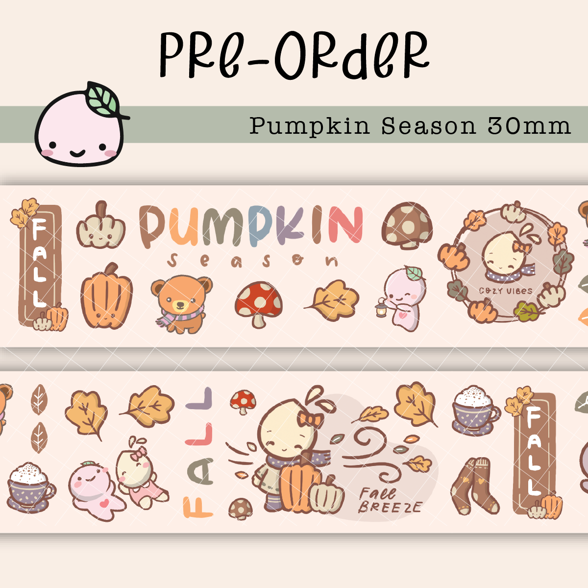 *PREORDER*  Pumpkin Season | Washi