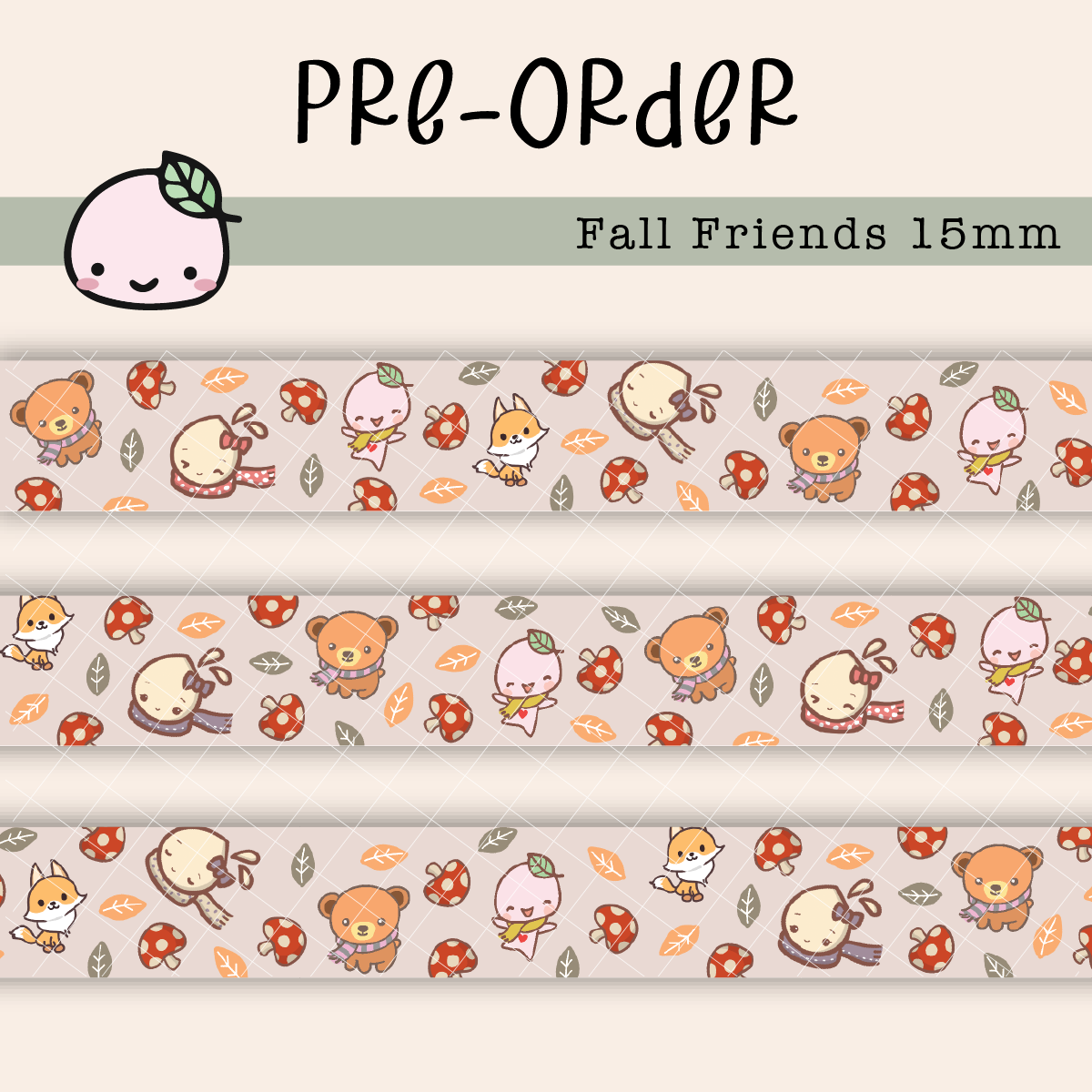 *PREORDER*  Fall Friends | Washi
