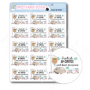 Kawaii Fueled by Coffee | Sticker Sheet